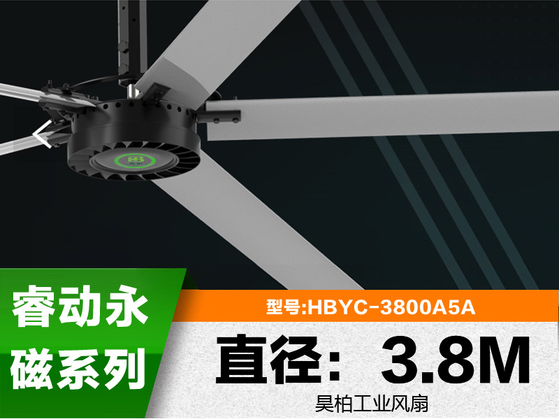 睿動(dòng)永磁系列3.8m大型工業(yè)風(fēng)扇